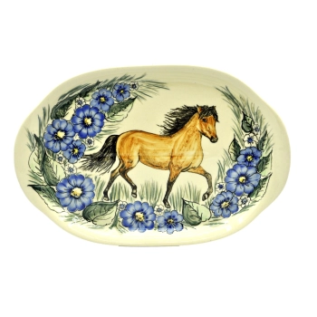 TACA CERAMICZNA Z MALOWIDŁEM